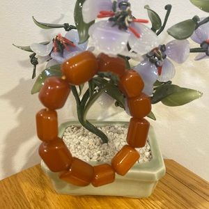 Vintage Beautiful CHUNKY lutice Stretch Bracelet